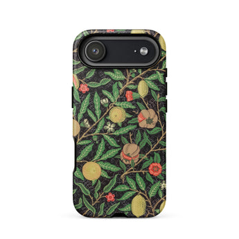 Four Fruits too - William Morris Aesthetic Phone Case Iphone 17 Air / Matte Floral Patterned Phone Case Green Leaves Red Flowers William