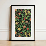 Four Fruits too - William Morris Botanicals Art Print / Canvas, 12x18’’ / 31x46cm / Black Frame / Matboard, Posters Prints & Visual