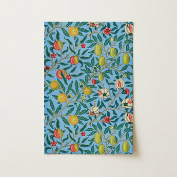 Four Fruits - William Morris Botanicals Art Print / Canvas, 12x18’’ / 31x46cm / Unframed / no Border, Posters Prints & Visual Artwork, Toby