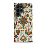 French Jewelry - Auguste Racinet Phone Case Samsung Galaxy S22 Ultra / Matte Decorative Phone Case Intricate Vintage Design Ornate Jewelry