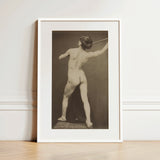 French Male Nude - Guglielmo Marconi Kunstdruck / Leinwand, 12x18’’ / 31x46cm / Weißer Rahmen / Passepartout, Poster-Drucke & visuelle Kunstwerke, Toby