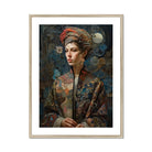Freyja - Surreal Norse Goddess Art Print, Portrait Painting Elegantly Dressed Figure Ornate Renaissance-style Clothing