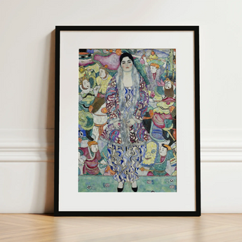 Friederike Maria Beer - Gustav Klimt Symbolist Art Print / Canvas, 12x16’’ / 31x41cm / Black Frame / Matboard, Posters Prints & Visual