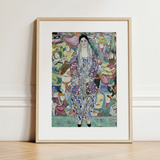 Friederike Maria Beer - Gustav Klimt Symbolist Art Print / Canvas, 12x16’’ / 31x41cm / Natural Frame / Matboard, Posters Prints & Visual