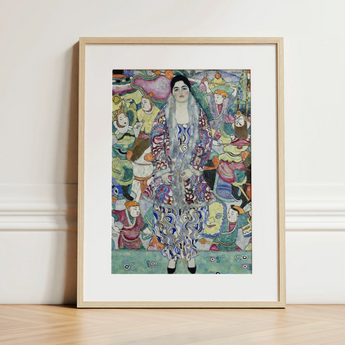 Friederike Maria Beer - Gustav Klimt Symbolist Art Print / Canvas, 12x16’’ / 31x41cm / Natural Frame / Matboard, Posters Prints & Visual