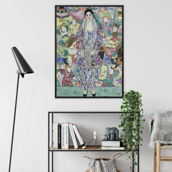 Friederike Maria Beer - Gustav Klimt Symbolist Art Print / Canvas Framed Print Egon Schiele’s ?The Lady Furry Coat” Gustav Klimt, Friederike M