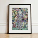 Friederike Maria Beer - Gustav Klimt Symbolist Art Print / Canvas Framed Stylized Woman Ornate Patterned Robe, Portrait Prints