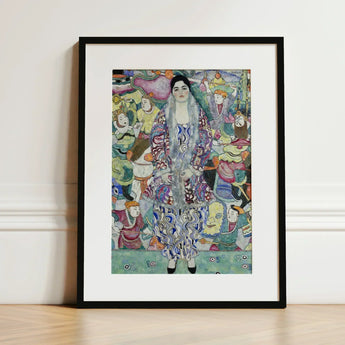 Friederike Maria Beer - Gustav Klimt Symbolist Art Print / Canvas Framed Stylized Woman Ornate Patterned Robe, Portrait Prints