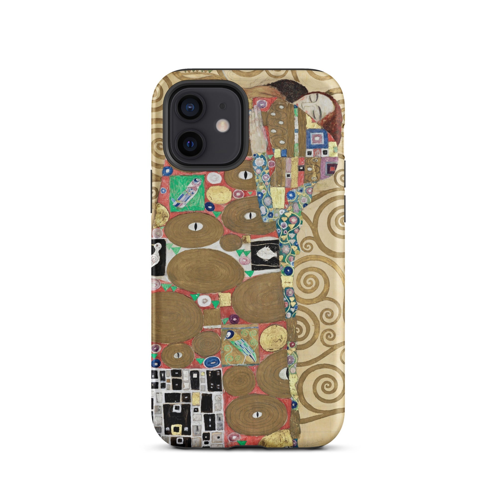 The Fulfilment - Gustav Klimt Iphone Case, 12 / Matte, Smartphone Case Klimt’s Kiss Design