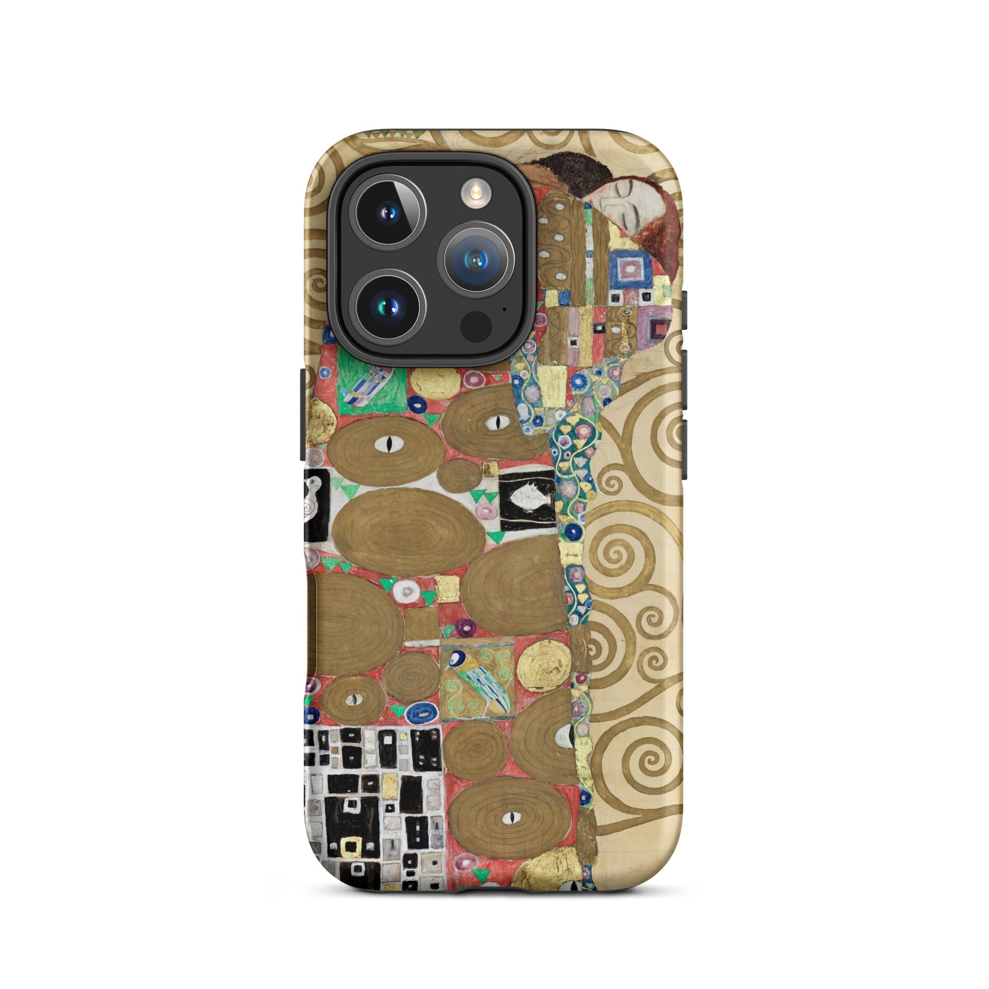 The Fulfilment - Gustav Klimt Iphone Case, 16 Pro / Matte, Gustav Klimt’s Kiss Phone Case