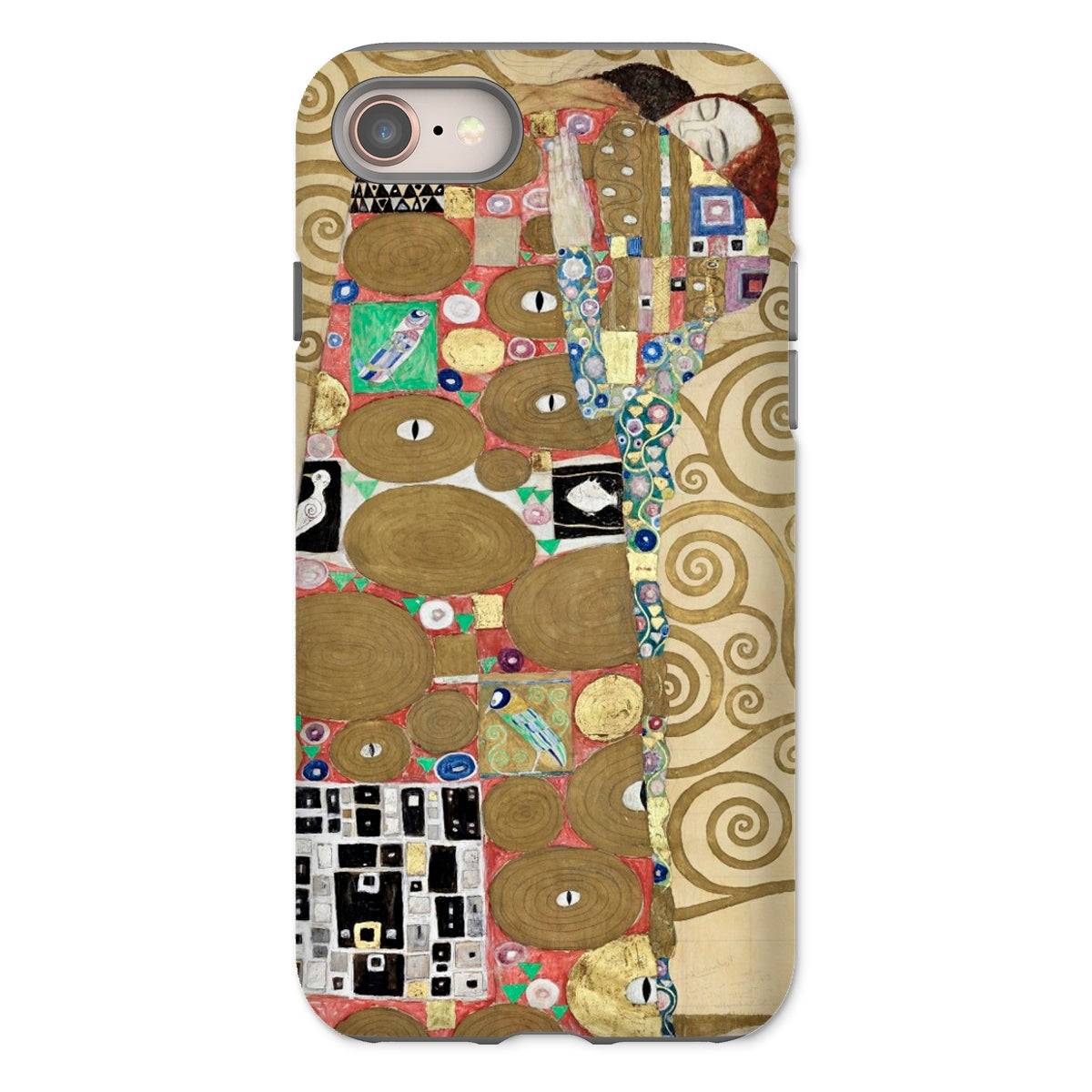 The Fulfilment - Gustav Klimt Iphone Case, 8 / Matte, Phone Case Klimt’s Kiss’