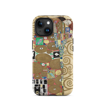 The Fulfilment - Gustav Klimt Phone Case Iphone 15 / Matte Artistic Phone Case Gustav Klimt Romantic, Romantic Art, Bloom, it Coils