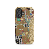 The Fulfilment - Gustav Klimt Phone Case Iphone 16 Plus / Matte Phone Case Klimt’s Kiss’ Gustav Klimt Romantic, Romantic Art, Bloom,