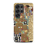 The Fulfilment - Gustav Klimt Phone Case Samsung Galaxy S25 Ultra / Matte Phone Case Gustav Klimt’s ?The Kiss” Intricate Gold Klimt Romantic,