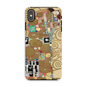 The Fulfilment - Gustav Klimt Phone Case Iphone Xs Max / Matte Phone Case Gustav Klimt Painting Design Romantic, Romantic Art, Bloom,
