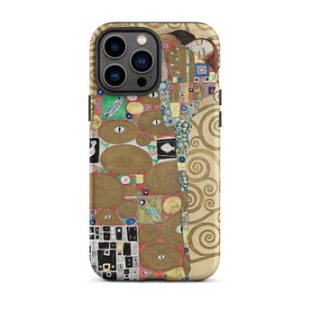 The Fulfilment - Gustav Klimt Phone Case Iphone 13 Pro Max / Matte Smartphone Case Klimt’s Kiss Artwork Gustav Klimt Romantic, Romantic