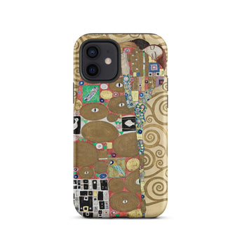 The Fulfilment - Gustav Klimt Phone Case Iphone 12 / Matte Smartphone Case Klimt’s Kiss Design Gustav Klimt Romantic, Romantic Art, Bloom,