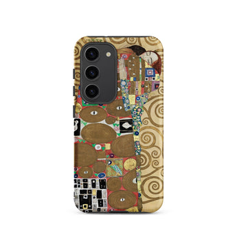 The Fulfilment - Gustav Klimt Phone Case Samsung Galaxy S23 / Matte Phone Case Vibrant Intricate Design Inspired Gustav Klimt’s Klimt