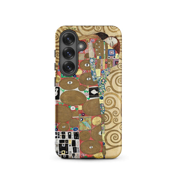 The Fulfilment - Gustav Klimt Phone Case Samsung Galaxy S25 / Matte Phone Case Gustav Klimt’s ?The Kiss” Intricate Gold Klimt Romantic, R