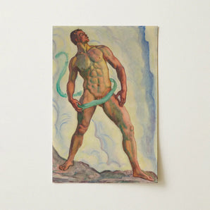 Fullness - Ferdinand Hodler Art Print / Canvas, Male Nude, Prints