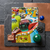 Gang’s All Here + too Giclée Print / Canvas Vibrant Colorful Photograph Carnival Ride Whimsical Cartoon-themed Carriages Giclée Print,