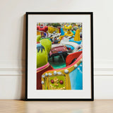 Gang’s All Here + too Giclée Print / Canvas Vibrant Framed Photograph Colorful Collection Vintage-style Amusement Park, Enchanting Prints