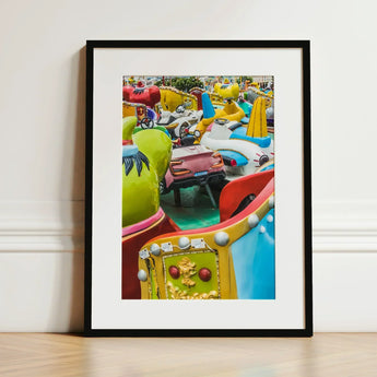 Gang’s All Here + too Giclée Print / Canvas Vibrant Framed Photograph Colorful Collection Vintage-style Amusement Park, Enchanting Prints