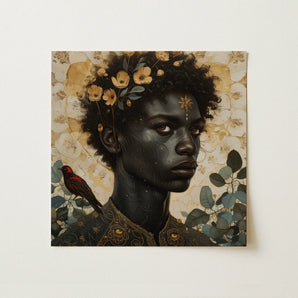 The one - Gay Black God Art Print / Canvas, Gay Black God, Queer Art Print, Bold Statements