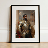 The General - Vintage Gay Military Art Print / Canvas, 12x16’’ / 31x41cm / Black Frame / Matboard, Posters Prints & Visual Artwork, Toby