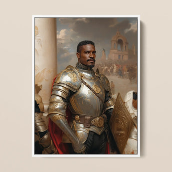 The General - Stampa artistica militare gay vintage / Tela, 12x16’’ / 31x41cm / Cornice bianca, Poster, stampe e opere d’arte visiva, Toby Leon