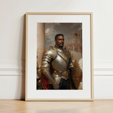 The General - Vintage Gay Military Art Print / Canvas, 12x16’’ / 31x41cm / Natural Frame / Matboard, Posters Prints & Visual Artwork, Toby
