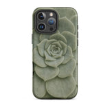 Geometric Succulent Phone Case Iphone 16 Pro Max / Matte Sleek Matte-finish Phone Case Detailed Pale Green Succulent Baja California’s