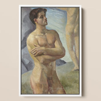 Georg Pauli - Bathing Men Art Print / Canvas, Nude Man, Prints