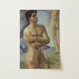 Georg Pauli - Bathing Men Art Print / Canvas, Nude Man, Prints