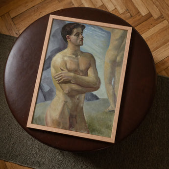 Georg Pauli - Bathing Men Art Print / Canvas, Nude Man, Prints