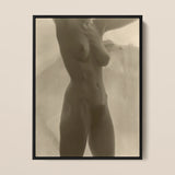 Georgia O’keeffe Torso - Alfred Stieglitz Art Print / Canvas Black-framed Sepia-toned Art Print Nude Female Figure Alfred Stieglitz,