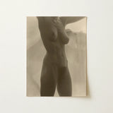 Georgia O’keeffe Torso - Alfred Stieglitz Art Print / Canvas Sepia-toned Photographic Nude Female Figure Mounted Plain, Pressed, Small