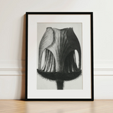 Geum Rivale (nodding Avens Flower–bud) - Karl Blossfeldt Art Print / Canvas, 12x16’’ / 31x41cm / Black Frame / Matboard, Posters Prints &