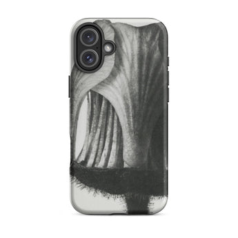 Geum Rivale (nodding Avens) - Karl Blossfeldt Iphone Case, 16 Plus / Matte, Black White Floral Phone Case