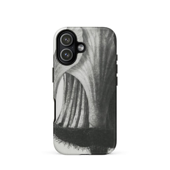Geum Rivale (nodding Avens) - Karl Blossfeldt Phone Case Iphone 17 / Matte Black White Abstract Art Phone Case Textured Design Karl