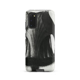 Geum Rivale (nodding Avens) - Karl Blossfeldt Phone Case Samsung Galaxy S20 / Matte Black White Abstract Phone Case Textured Brushstroke