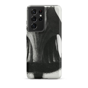 Geum Rivale (nodding Avens) - Karl Blossfeldt Phone Case Samsung Galaxy S21 Ultra / Matte Black White Abstract Brushstroke Phone Case