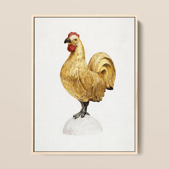 Gilded Rooster - Karl J. Hentz 1930s Decorative Art Print / Canvas, Regal Rooster Art, Hentz Decorative Kitchen, Gilded Rooster