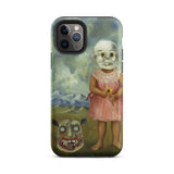 Girl with Death Mask - Frida Kahlo Phone Case, Iphone 11 Pro / Matte, Mobile Cases, Toby Leon
