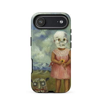Girl with Death Mask - Frida Kahlo Phone Case, Iphone 17 Air / Matte, Mobile Cases, Toby Leon