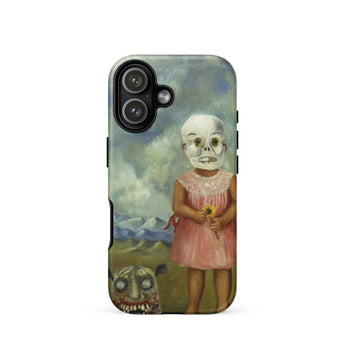Girl with Death Mask - Frida Kahlo Phone Case, Iphone 17 / Matte, Mobile Cases, Toby Leon