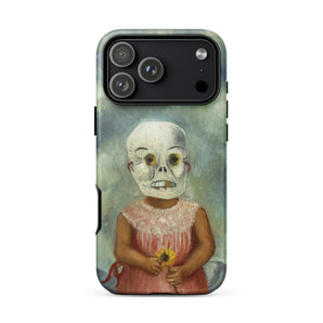 Girl with Death Mask - Coque iPhone Frida Kahlo, 17 Pro Max / Mat, Coques de téléphone portable, Toby Leon