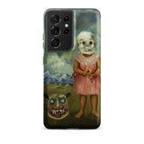 Girl with Death Mask - Frida Kahlo Phone Case, Samsung Galaxy S21 Ultra / Matte, Mobile Cases, Toby Leon