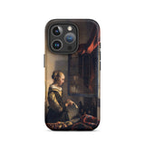Girl Reading Letter - Johannes Vermeer Phone Case Iphone 16 Pro / Matte Iphone Case Painting Johannes Vermeer Case, Girl Reading Letter,
