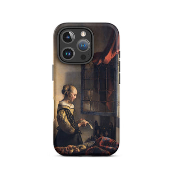 Girl Reading Letter - Johannes Vermeer Phone Case Iphone 16 Pro / Matte Iphone Case Painting Johannes Vermeer Case, Girl Reading Letter,